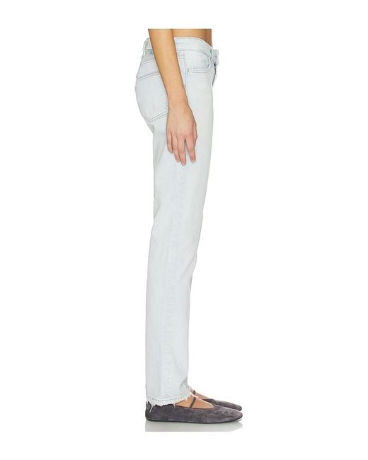 Re/done White The Snatch Back Straight Jean