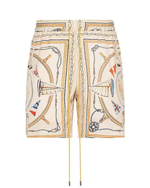Rhude Natural Nautica Silk Short for men