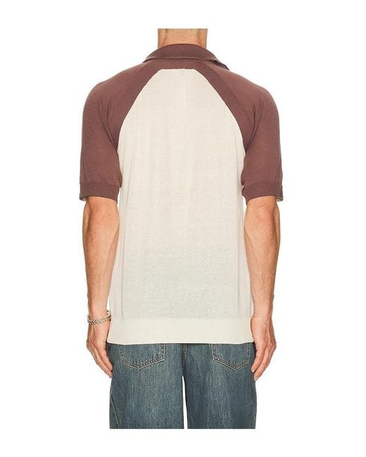 Isa Boulder Multicolor Raglan Polo Shirt for men