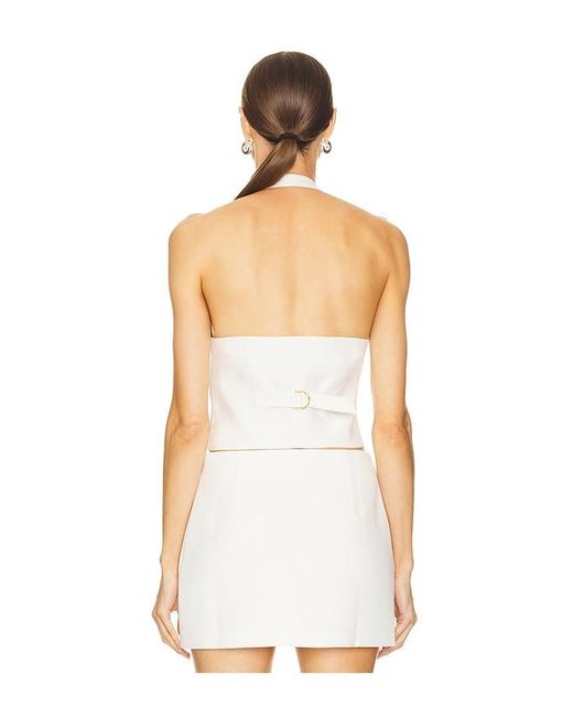 Veronica Beard White Arabella Vest