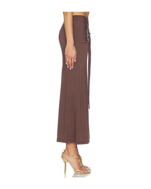 Bardot Brown Dion Detail Midi Skirt