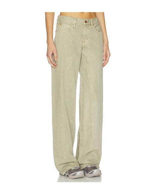 SLVRLAKE Denim Natural Mica Wide Leg Jeans