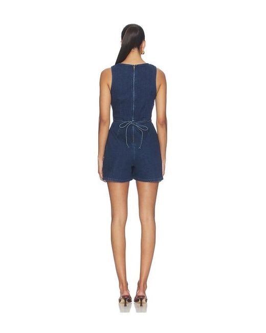 Madewell Blue Skort Romper