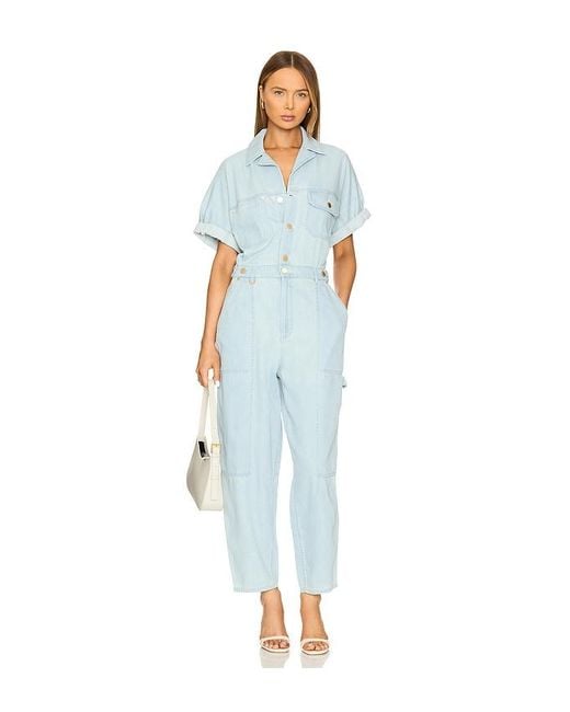 Zimmermann Blue Acacia Denim Boilersuit
