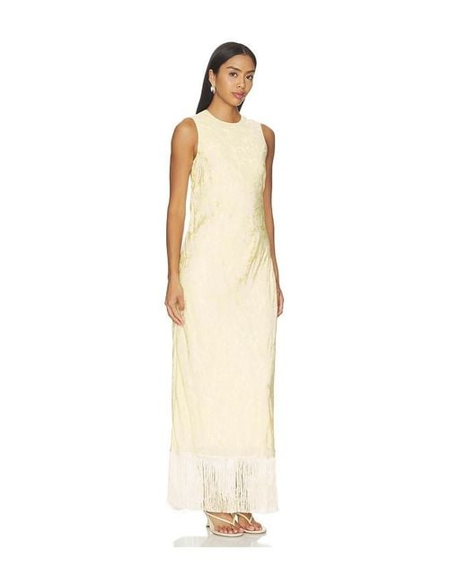 Anna October White Gill Jacquard Maxi Dress
