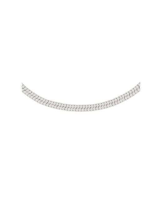 Lili Claspe Metallic Rosaline Tennis Necklace