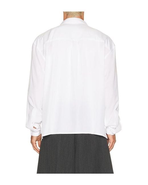Pleasures White Impact Button Up Shirt for men