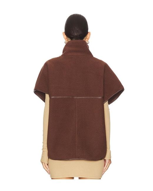 Chaleco Piel Sintética Eudora En Color Marrón Talla En Lamarque de color Brown