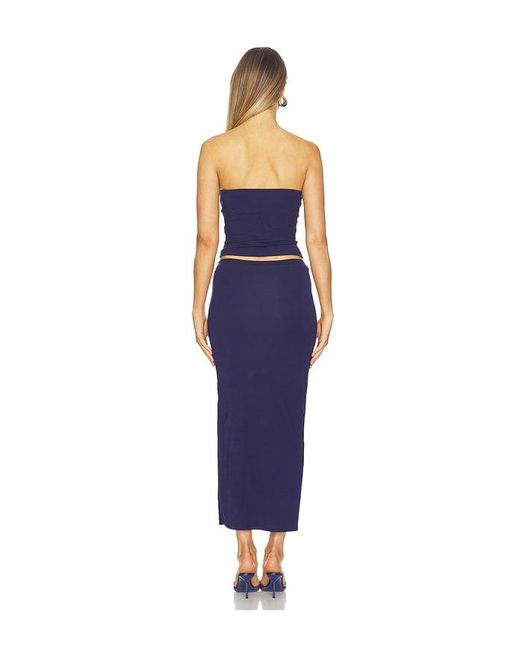 ALL THE WAYS Blue Natalie Skirt Set