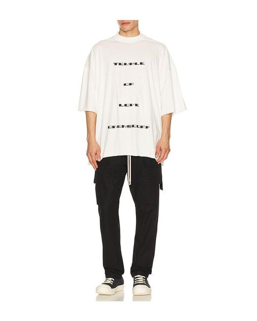 Rick Owens White Temple Of Love Owenscorp Graphic Tommy T for men