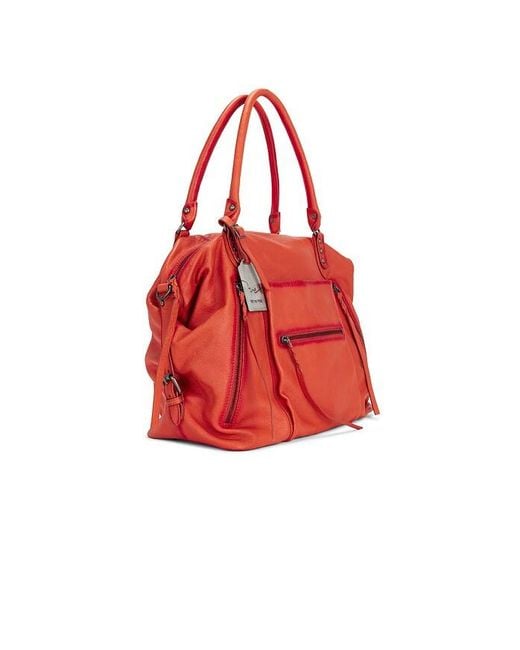 Free People Red Emerson Tote Bag