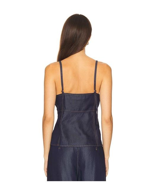 Gestuz Blue Nia Singlet Top