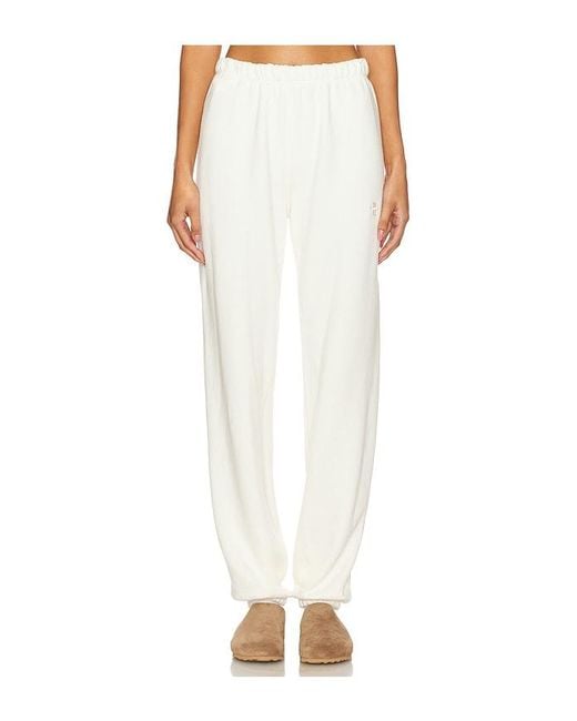 ÉTERNE White Classic Sweatpant