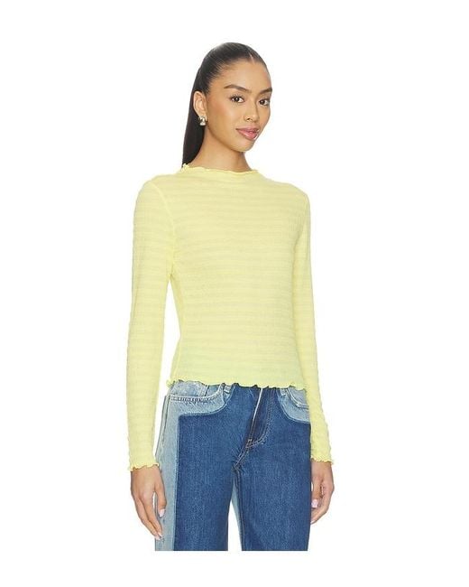 Halfdays Blue Ynes Long Sleeve Top