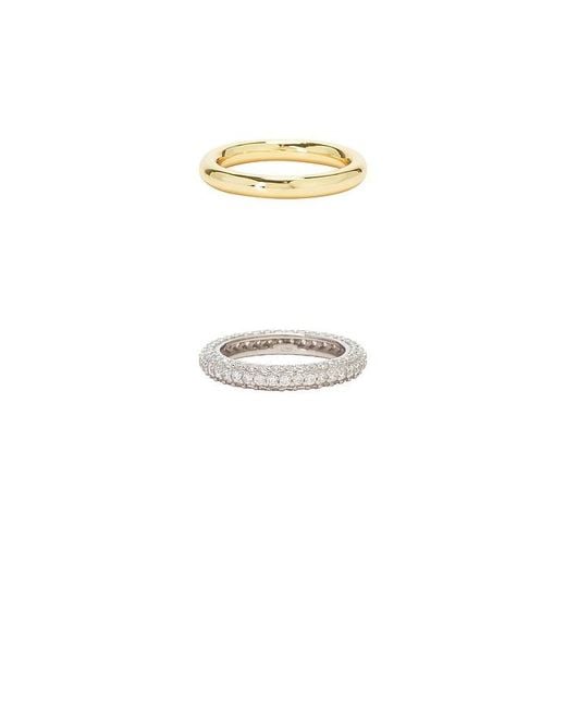 Shashi White Bree Ring Set