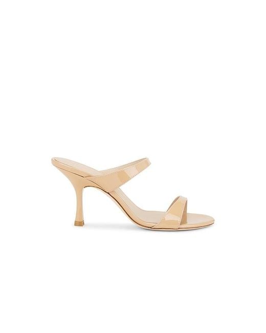Stuart Weitzman White Nudist 85 Slide