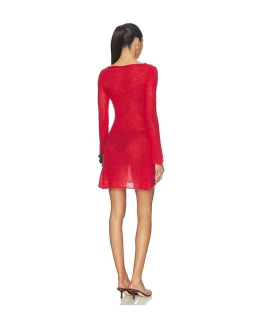 geel Red Panorama Dress