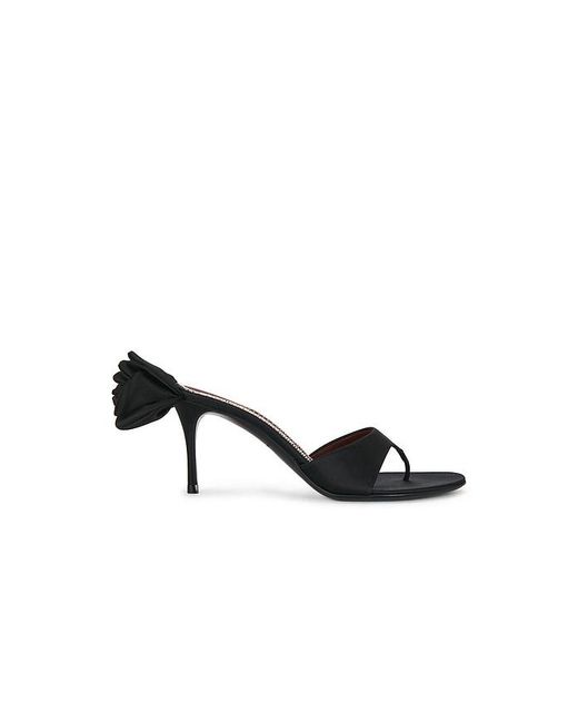 Magda Butrym Black Flower Sandal Heel