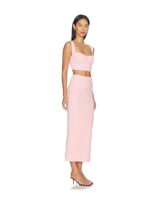 superdown Pink Veneda Skirt Set