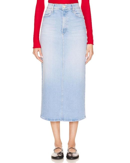 Mother Blue The Pencil Pusher Skirt