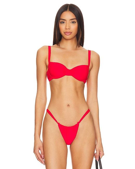 superdown Red Chiara Bikini Top