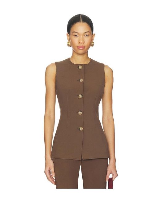 Veronica Beard Brown Jessup Vest