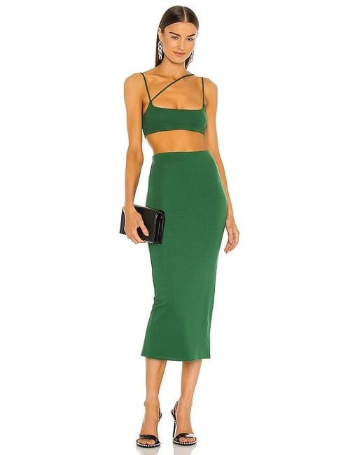 Michael Costello Green X Revolve Amira Crop Top