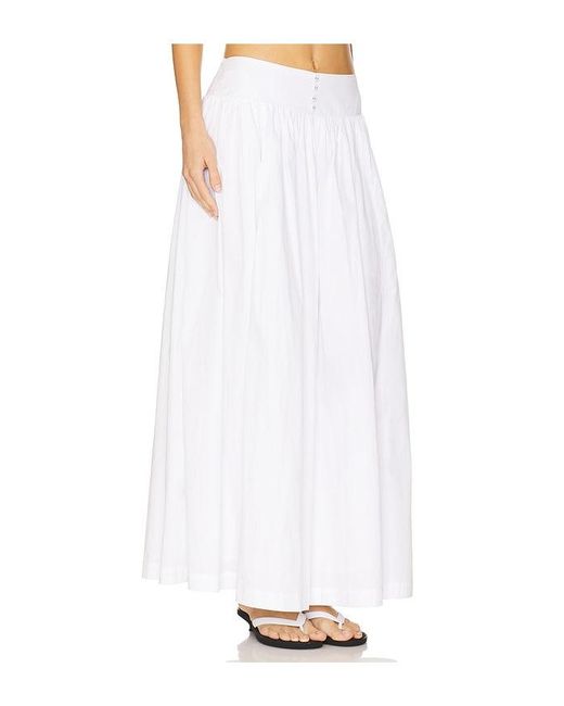 WeWoreWhat White Drop Waist Maxi Skirt