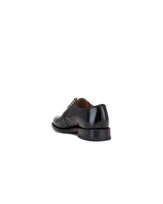 G.H.BASS Black Monogram Blucher for men