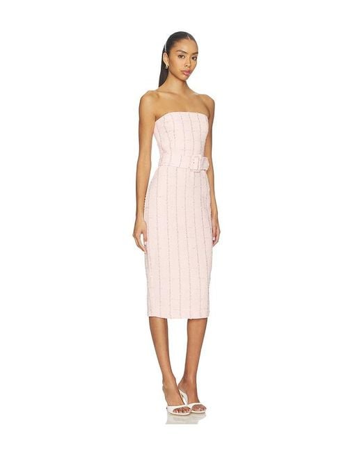 Amanda Uprichard White Fae Midi Dress