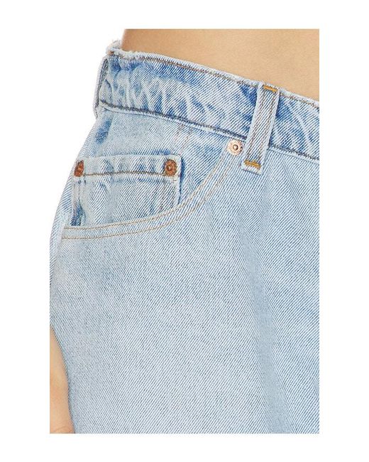 aligrace Blue Low Waist Ultra Baggy Jean