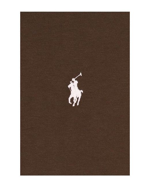 Polo Ralph Lauren Brown Long Sleeve Double Knit Tech Snap Mocknock Pullover for men