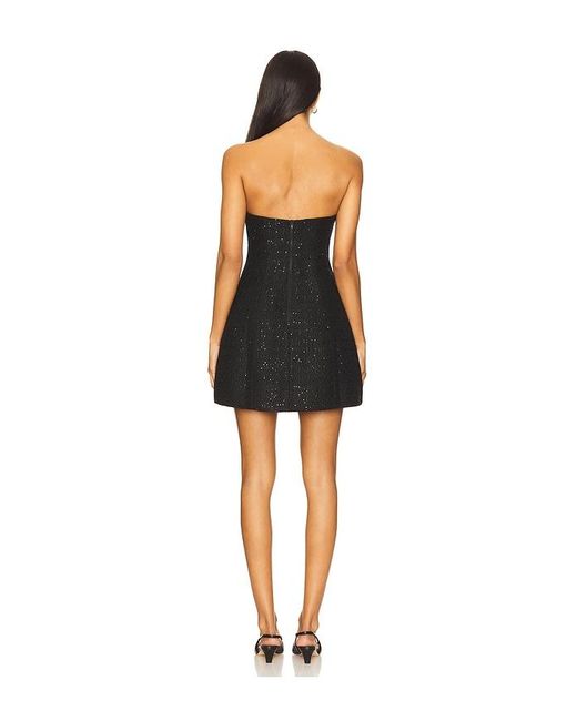 Bardot Black Karoline Boucle Mini Dress