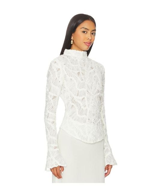 Cassie Blouse En Color Blanco Talla (También En S, Xs) OW Collection de color White