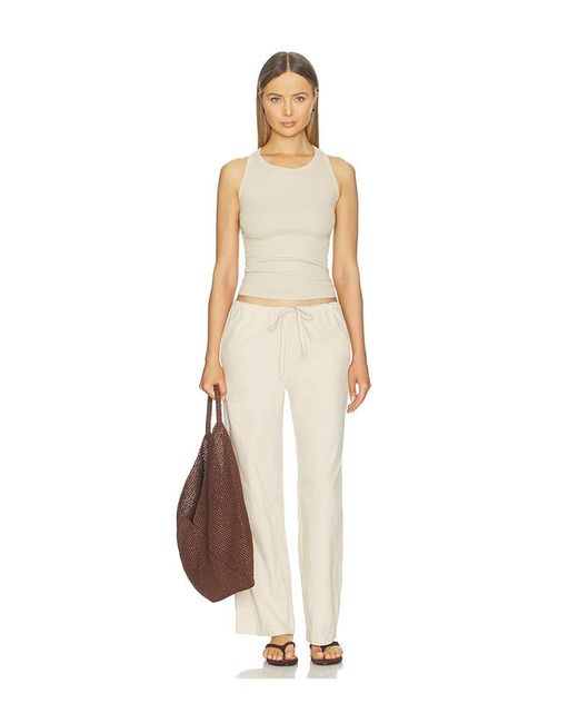 VIR VITA White Siena Cotton Poplin Pant