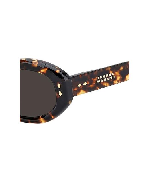Isabel Marant Brown Oval Sunglasses