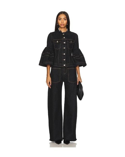 Marques'Almeida Black Denim Jacket