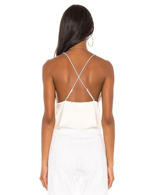 superdown White Isla Satin Top