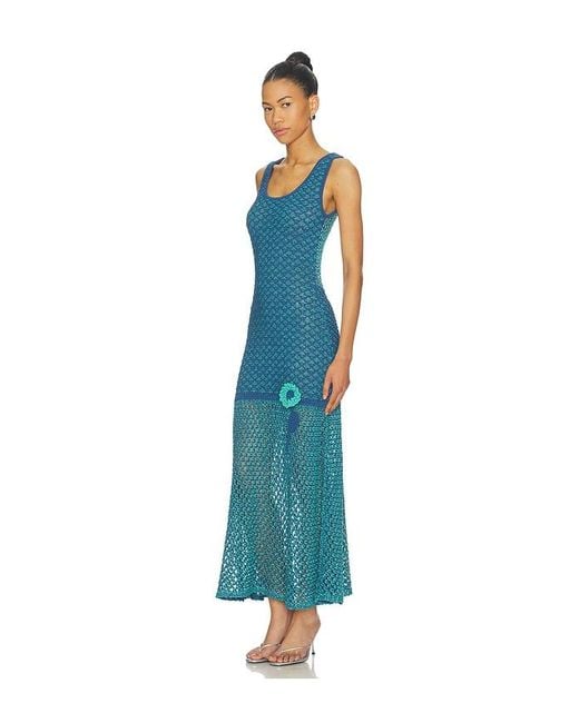 Ph5 Blue Maple Crochet Tank Dress