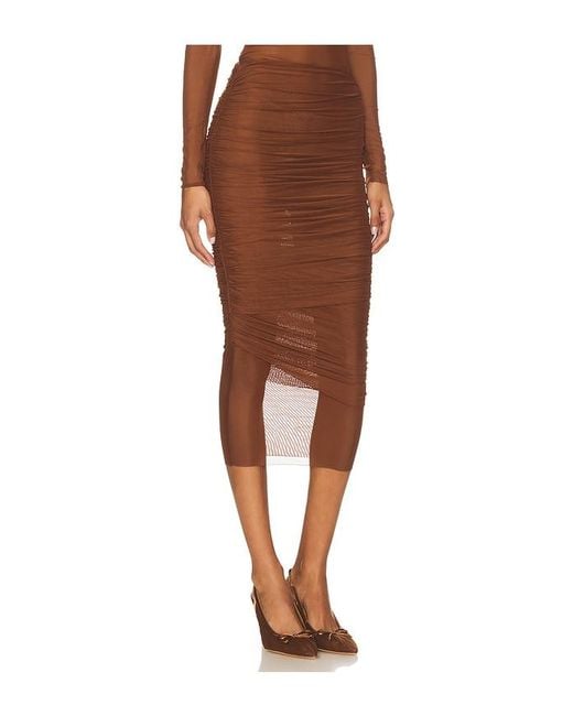 SER.O.YA Brown Thessa Skirt