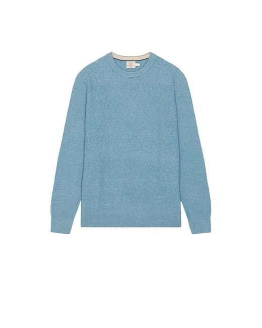 Faherty Brand Blue Jackson Crew Neck Sweater for men