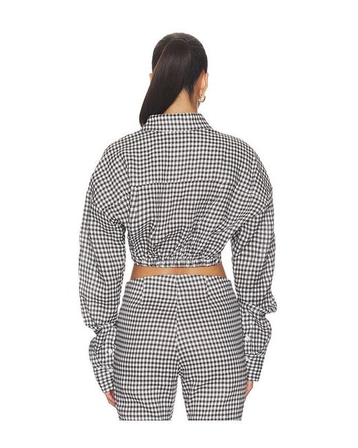 AEXAE Multicolor X Revolve Linen Shirt Tie Top