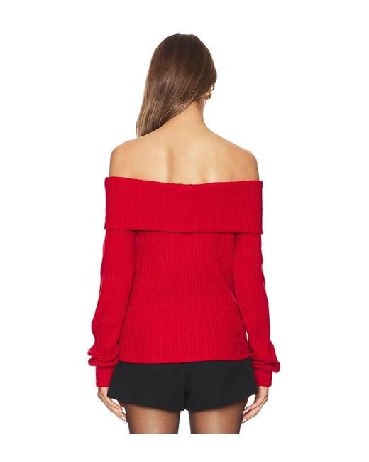 Bobi Red Off Shoulder Top