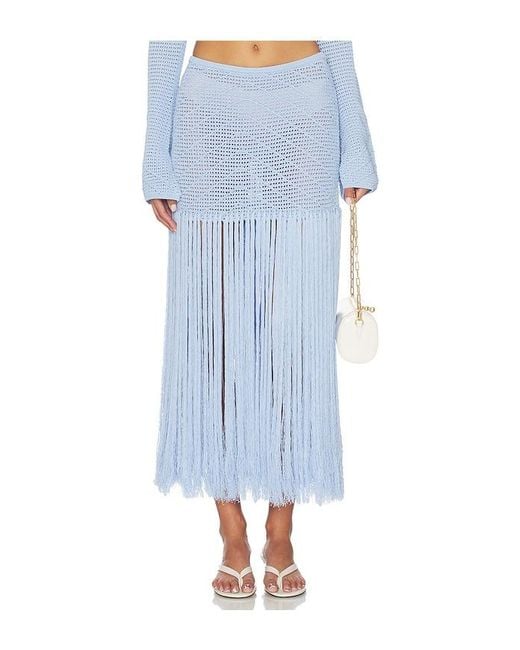 Devon Windsor Blue Edna Maxi Skirt
