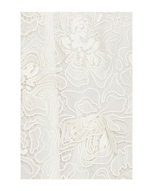Jonathan Simkhai White Dahlia Lace Midi Dress