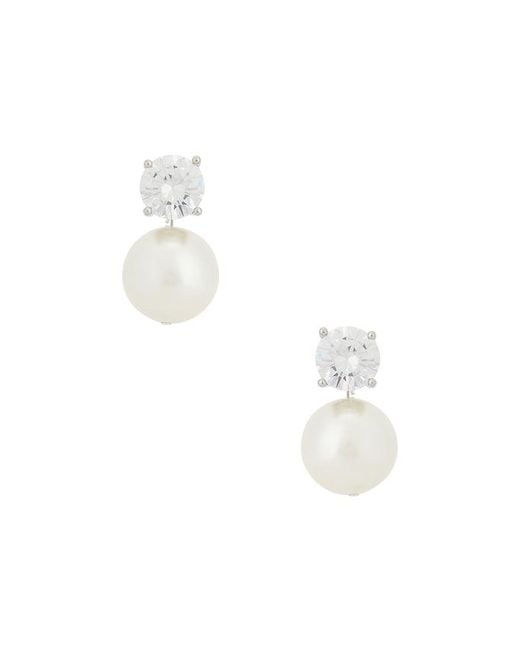 Shashi White Jones Stud Earring