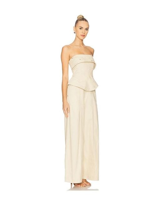 Et Ochs White Jordan Corset Bustier Jumpsuit