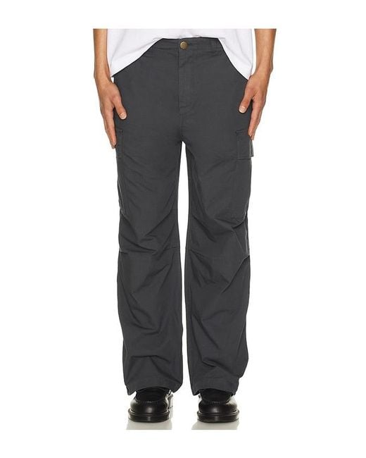 Palmes Black Ripstop Cargo Trousers for men