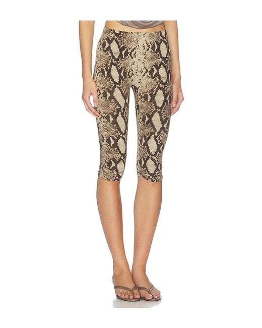 Indah Natural Printed High Waisted Capri Pant