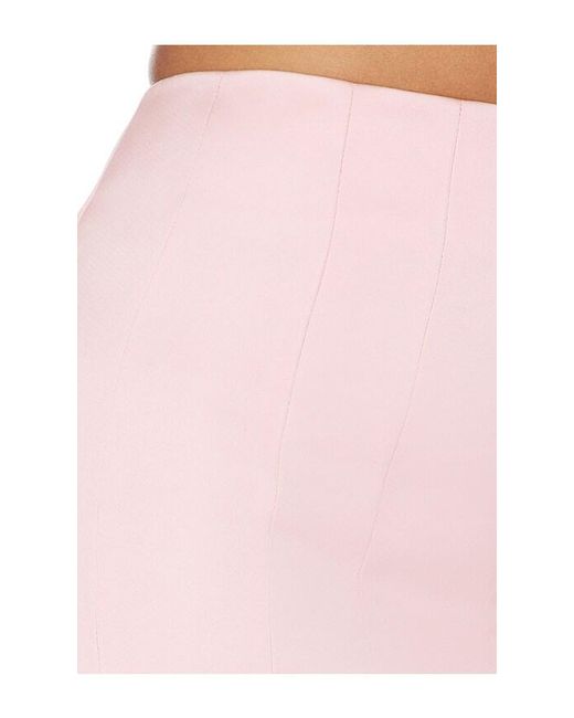 Prabal Gurung Pink Seamed Trumpet Skirt